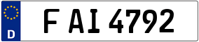 Trailer License Plate